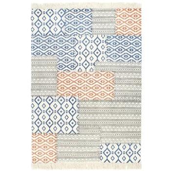 Ručně tkaný koberec Kilim bavlna 120x180 cm potisk barevný (287562)
