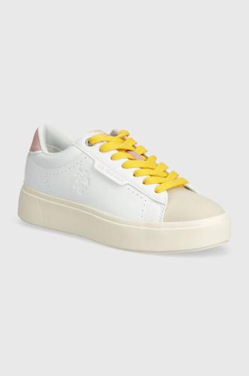 Sneakers boty U.S. Polo Assn. ASHLEY bílá barva, ASHLEY006W 4YS1