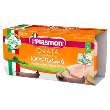 Plasmon Příkrm bezlepkový zeleninový s mořským vlkem a bramborami 6m+ 2 x 80 g