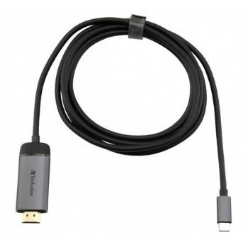 Kabel Verbatim USB-C/HDMI 4K, 1,5m - černý