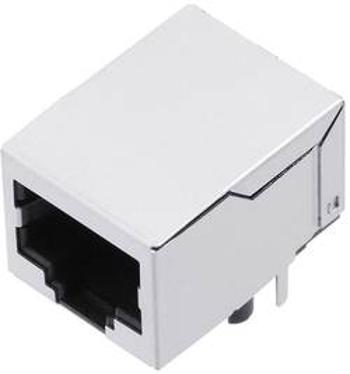 Zásuvka, vestavná horizontální encitech 3259-0016-04, RJ45 RJJS-88-142-E9H-032, kov, 1 ks