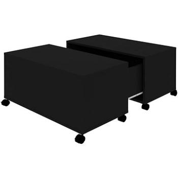 SHUMEE Konferenční stolek černý 75 ×  75 × 38 cm dřevotříska , 806868 (806868)