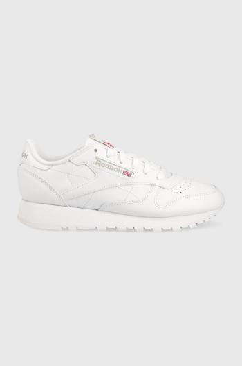 Kožené sneakers boty Reebok Classic bílá barva