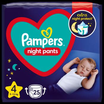 Pampers Night Pants Plenkové Kalhotky Velikost 4, 9-15 kg 25 ks