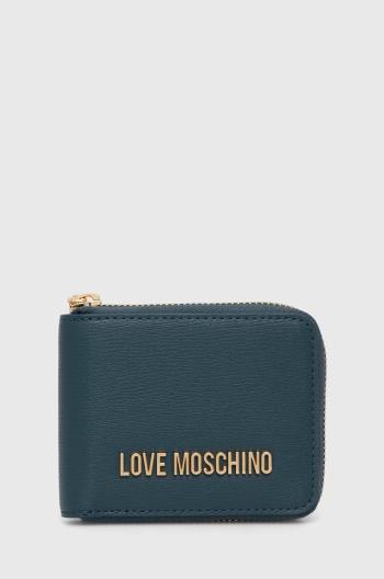 Peněženka Love Moschino zelená barva, JC5639PP1LLD0000