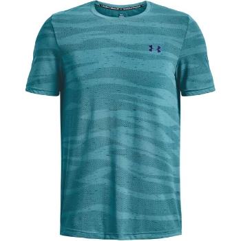 Under Armour SEAMLESS WAVE Pánské triko, tyrkysová, velikost