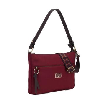 LiLiÓ Solid lilió M Flat Shoulder Bag kabelka na/přes rameno 30 cm Burgundy