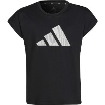 adidas AR GR TEE Dívčí tričko, černá, velikost 140