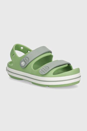 Dětské sandály Crocs CROCBAND CRUISER zelená barva