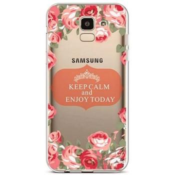 TopQ Samsung J6 silikon Keep Calm Flowers 3 37957 (Sun-37957)