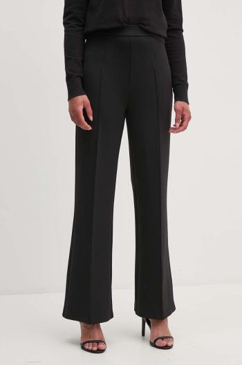 Kalhoty Calvin Klein dámské, černá barva, jednoduché, high waist, K20K207647