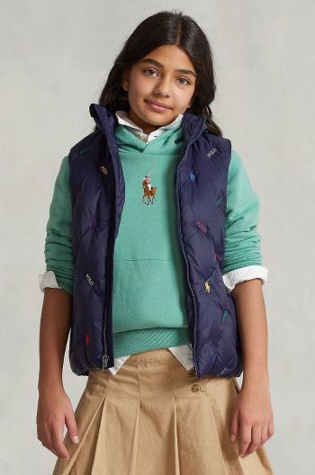 Dětská vesta Polo Ralph Lauren tmavomodrá barva
