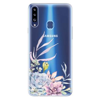 Odolné silikonové pouzdro iSaprio - Succulent 01 - Samsung Galaxy A20s