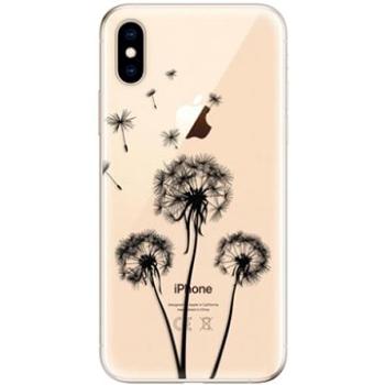 iSaprio Three Dandelions - black pro iPhone XS (danbl-TPU2_iXS)