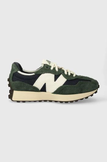 Sneakers boty New Balance 327 zelená barva, U327WVD