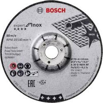 Bosch Accessories 2608601705 Brusný kotouč Expert for Inox a 30 Q INOX BF, 76 x 4 x 10 mm, 2 ks Ø 76 mm 2 ks