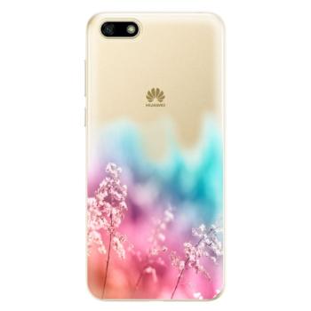 Odolné silikonové pouzdro iSaprio - Rainbow Grass - Huawei Y5 2018