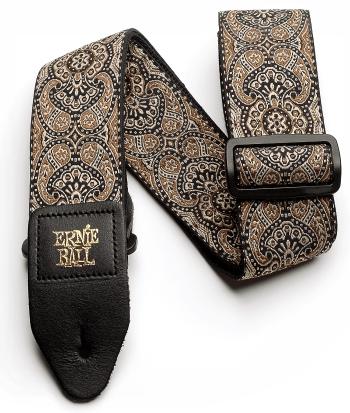 Ernie Ball Gold & Black Paisley Strap