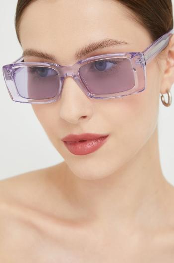 Sluneční brýle HUGO dámské, fialová barva