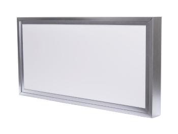LED Solution Stříbrný přisazený LED panel s rámečkem 300 x 600mm 24W Premium Barva světla: Denní bílá