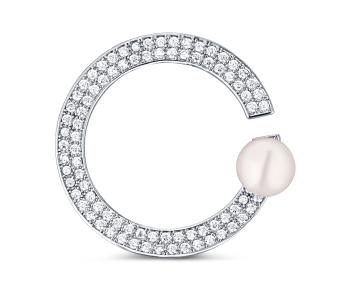 JwL Luxury Pearls Elegantní brož s pravou perlou JL0762