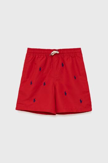 Dětské plavkové šortky Polo Ralph Lauren červená barva