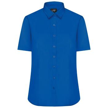 James & Nicholson Dámská košile s krátkým rukávem JN679 - Královská modrá | XS