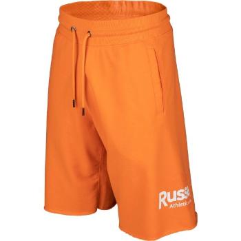 Russell Athletic CIRCLE RAW SHORT Pánské šortky, oranžová, velikost S