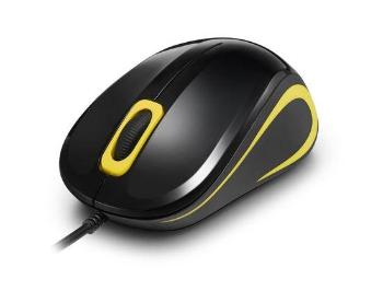 Crono CM643Y - optická myš, USB, černá + žlutá, CM643Y