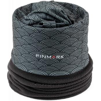 Finmark MULTIFUNCTIONAL SCARF Multifunkční šátek s fleecem, černá, velikost UNI