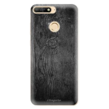 Odolné silikonové pouzdro iSaprio - Black Wood 13 - Huawei Y6 Prime 2018