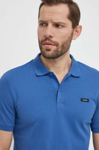 Polo tričko Calvin Klein oranžová barva, K10K111196