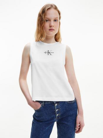 Calvin Klein Calvin Klein Jeans dámské bílé tílko MONOGRAM TANK TOP