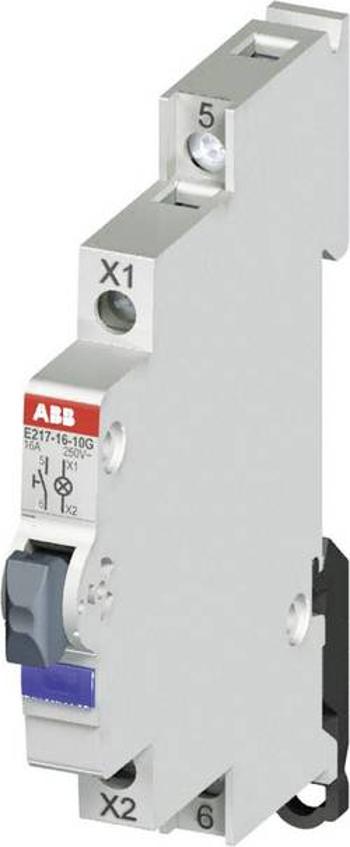 Tlačítko s kontrolkou ABB, 16 A, 115/250 V, zelená LED, ABB 2CCA703162R0001