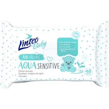 Linteo Baby Aqua Sensitive dětské jemné vlhčené ubrousky 48 ks