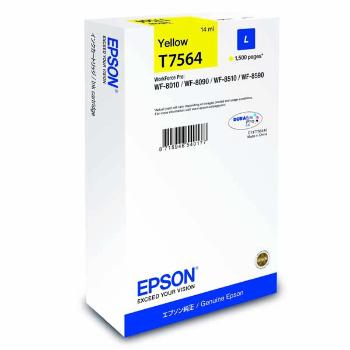 EPSON T7564 (C13T756440) - originální cartridge, žlutá, 1500 stran