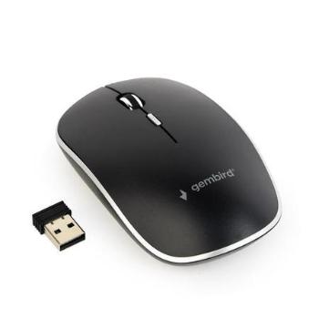 Gembird bezdrátová optická myš MUSW-4B-01, 1600 DPI, nano USB, černá, MUSW-4B-01