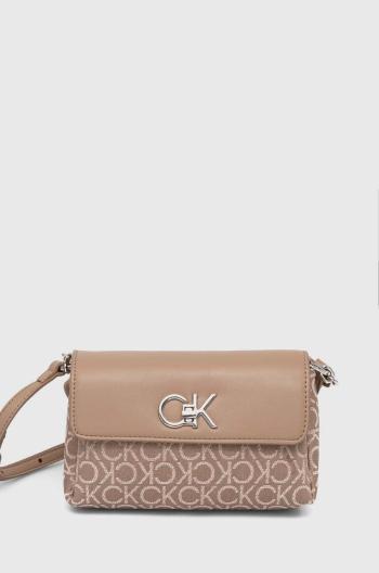 Kabelka Calvin Klein hnědá barva, K60K612642