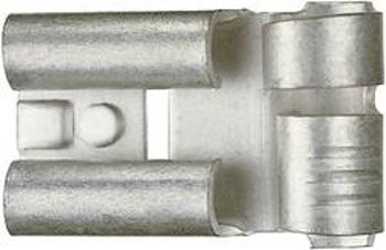 Faston zásuvka Klauke 3725 6.3 mm x 0.8 mm, 90 °, bez izolace, kov, 1 ks