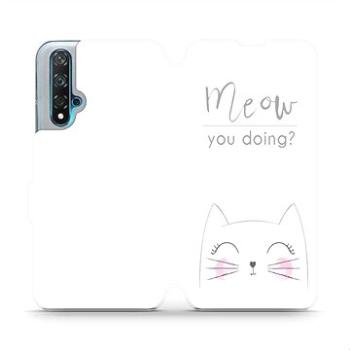 Flipové pouzdro na mobil Huawei Nova 5T - M098P Meow you doing? (5903516055913)