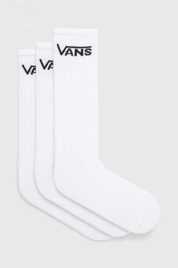 Ponožky Vans 3-pack pánské, bílá barva