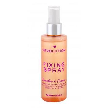 Makeup Revolution London I Heart Revolution Fixing Spray Peaches & Cream 100 ml fixátor make-upu pro ženy