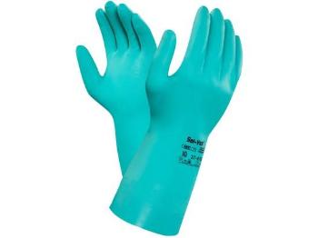Kyselinovzdorné rukavice ANSELL SOL-VEX 37-676, vel. 09, 9
