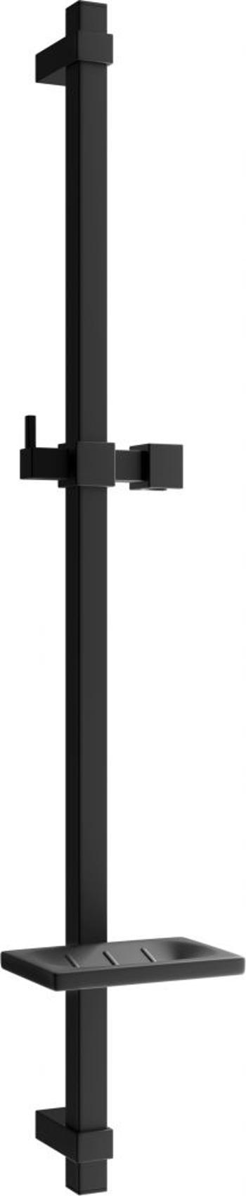 MEXEN DQ Posuvný držák sprchy s mýdlenkou, 80 cm, černá 79381-70