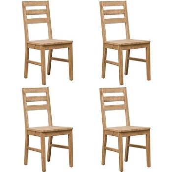 Jídelní židle 4 ks masivní akáciové dřevo (246006)