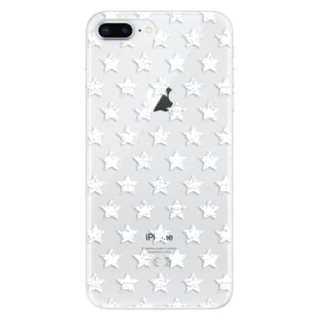 Odolné silikonové pouzdro iSaprio - Stars Pattern - white - iPhone 8 Plus