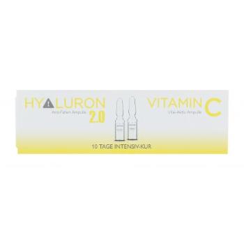 ALCINA Hyaluron 2.0 + Vitamin C Ampulle dárková kazeta regenerační kúra 5 x 1 ml + regenerační kúra Vitamin C 5 x 1 ml poškozená krabička