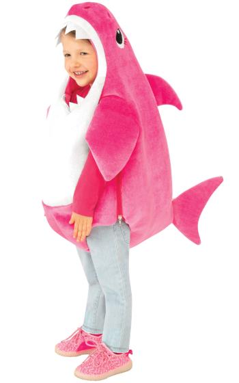 Rubies Detský kostým Baby Shark - ružový Velikost nejmenší: 6 - 12 měsíců
