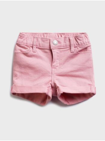 Růžové holčičí dětské džínové kraťasy denim shorts
