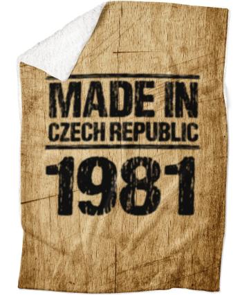 Deka Made In (rok: 1981, Podšití beránkem: ANO)